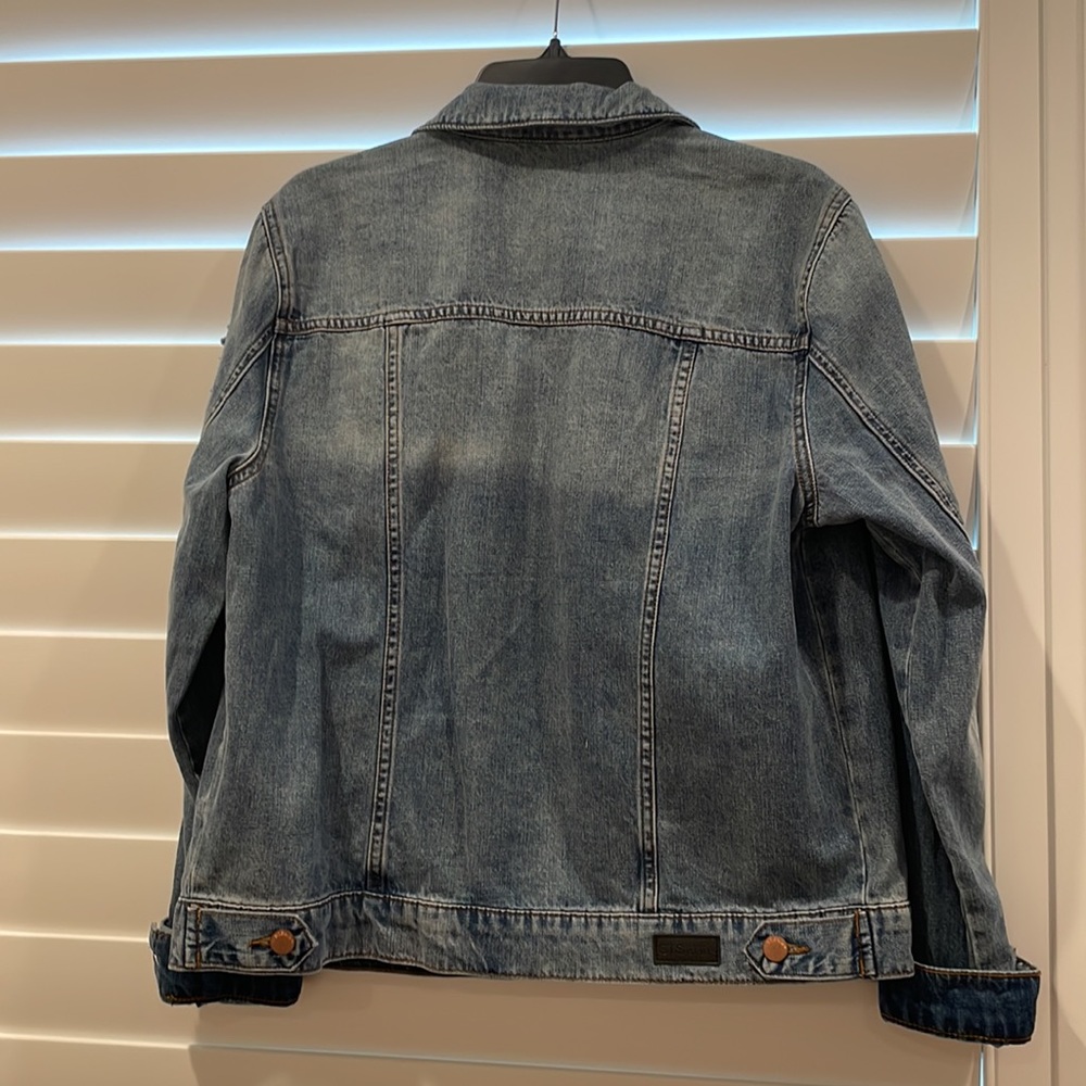 Blue Ripped Denim Jacket - Picture 4 of 4
